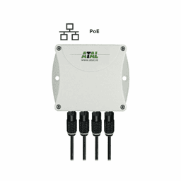 Afbeelding van EPND-4S-POE Ethernet monitoring systeem PoE met 4 ingangen voor temperatuur en RV